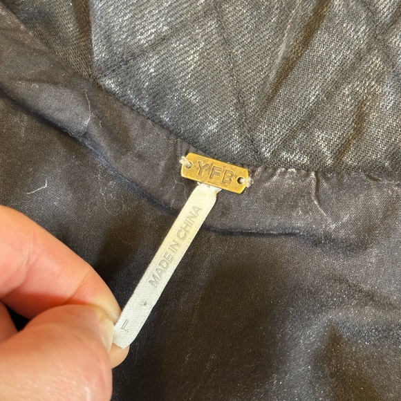 Young Fabulous & Broke Gray/ Charocoal Quilted Blazer Jacket - Picture 4 of 10